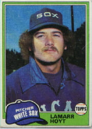 1981 Topps Baseball Cards      164     LaMarr Hoyt RC